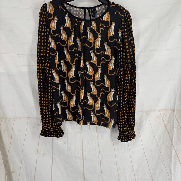 Anthropologie Brienz Leopard Top - Picture 8 of 9